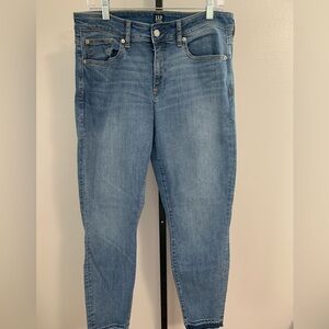 Gap Raw Hem Skinny Jeans